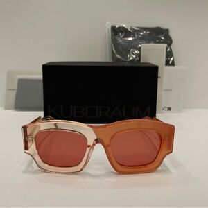 KUBORAUM Maske C8 CO Orange/ Translucent Peach Sunglasses, 100% Authentic!